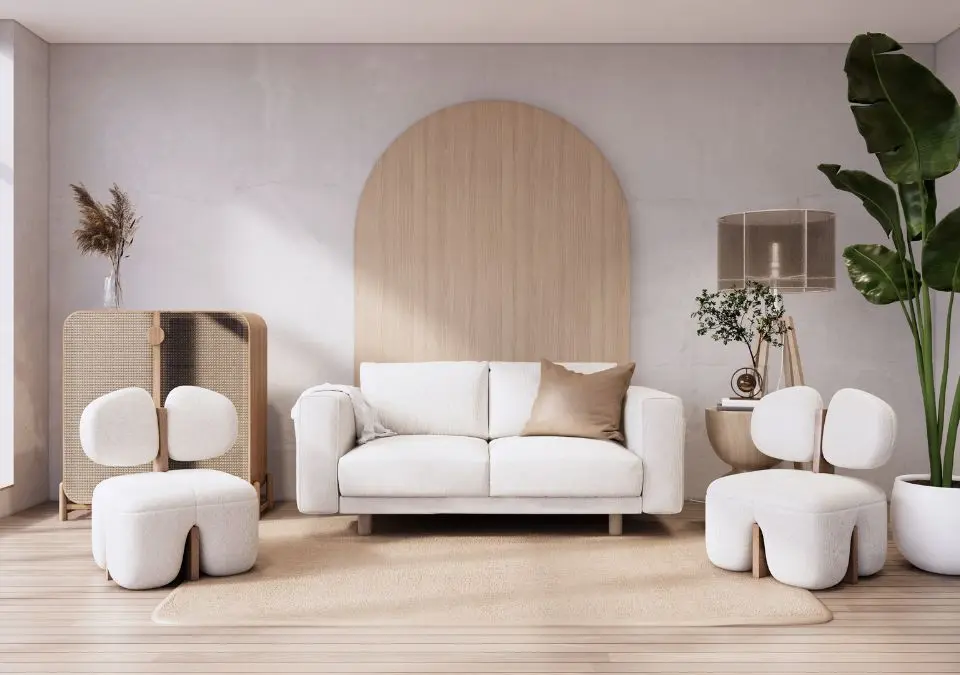 lounge in a neutral colour scheme