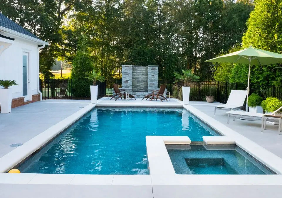 house with a swimming pool